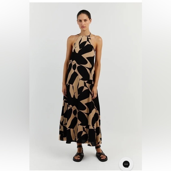 DISSH MAPLE CAMEL SLIP MAXI DRESS - SIZE 4 - Picture 1 of 11